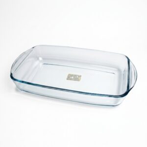 صينيه زجاج فرن 1ق  مستطيل 33.6x21.6cm, تركي